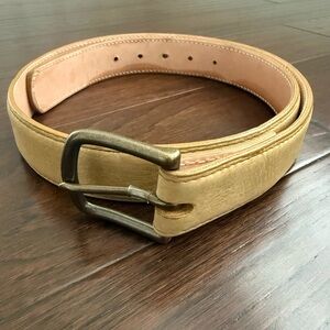 Tecovas Men's Genuine BISON Size 34 Belt Snap-Buckle Enclosure 5 Holes Wheat
